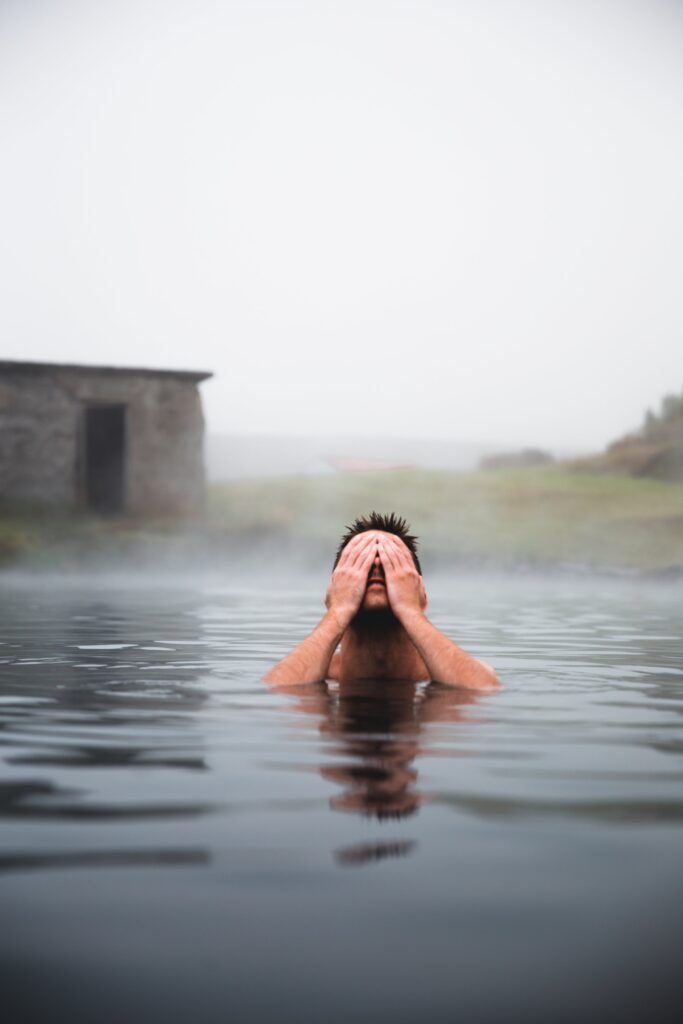 Man Swimming Nature Free Stock HD Photo