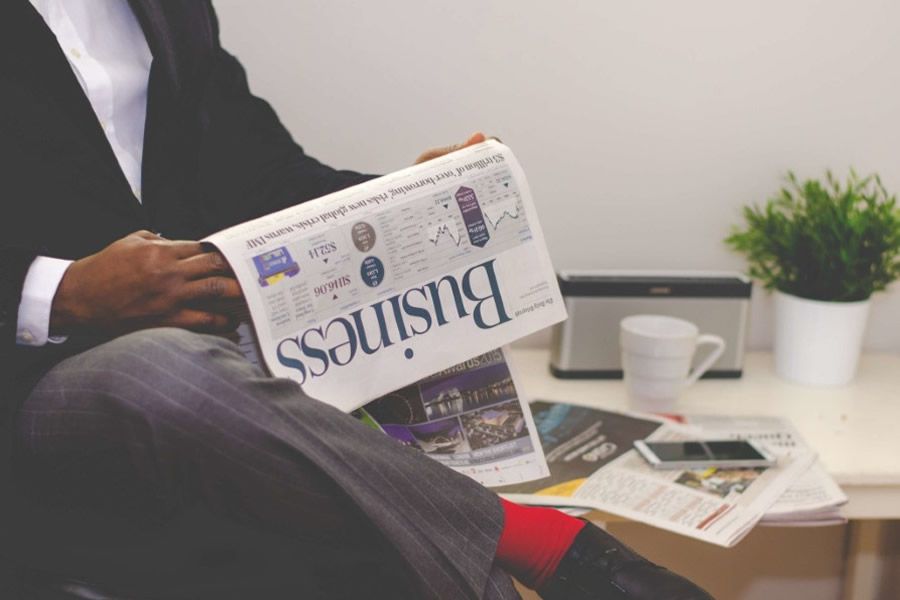 Man Reading Newspaper Free Stock HD Photo