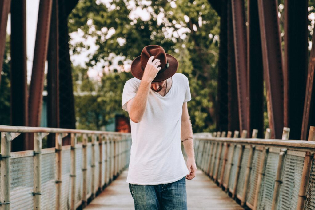 Man Bridge Outdoors Free Stock HD Photo