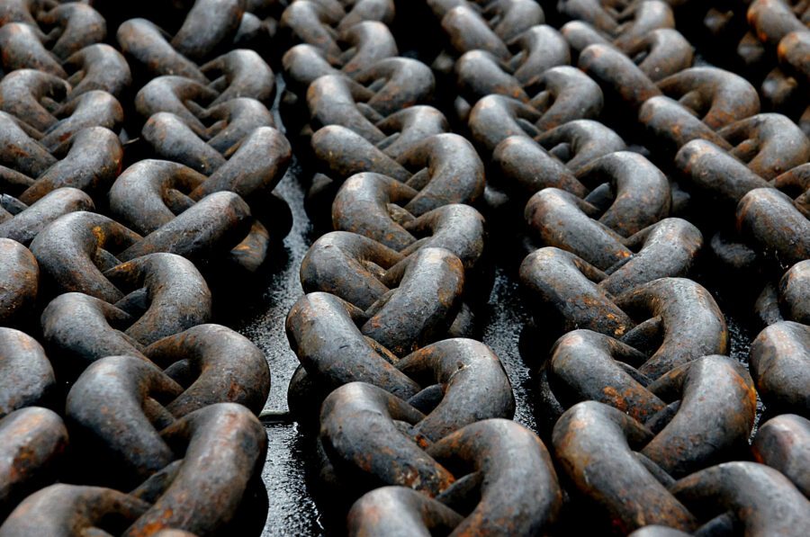 Abstract Rusty Chain Free Stock HD Photo