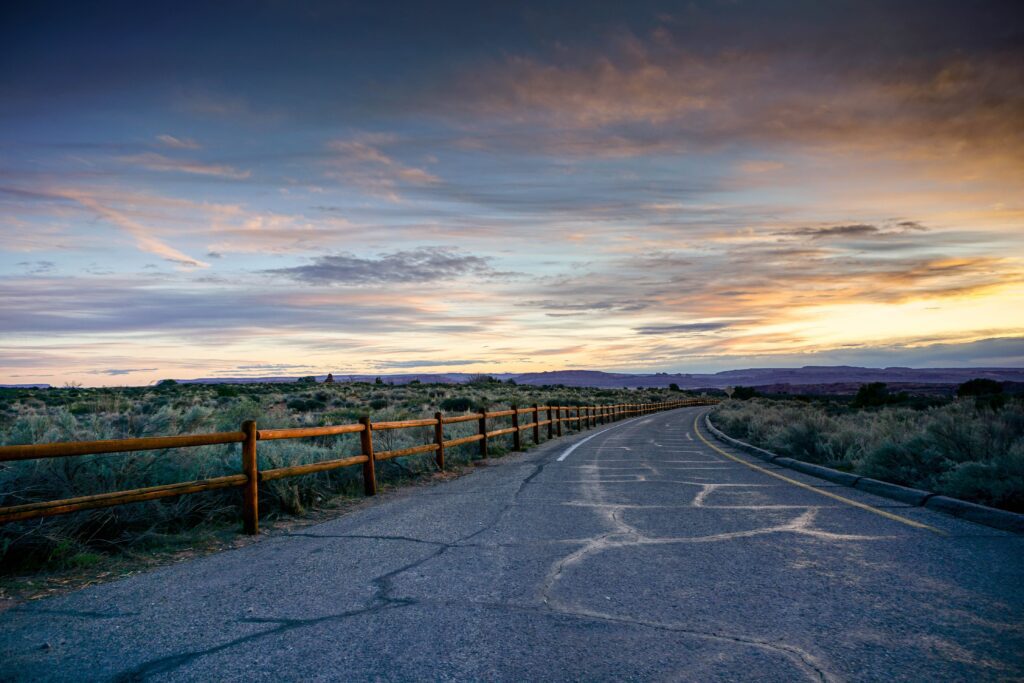 Road Sunset Travel Free Stock HD Photo