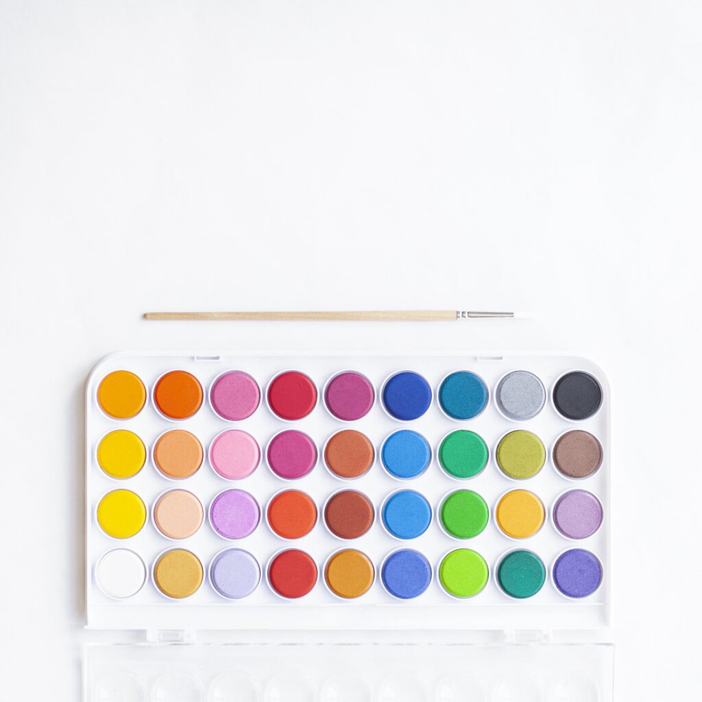 Watercolor Paint Palette Free Stock HD Photo