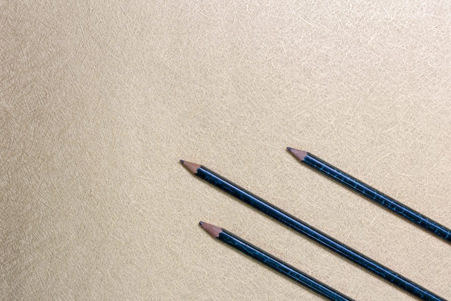 Pencils Flat lay Background Free Stock HD Photo