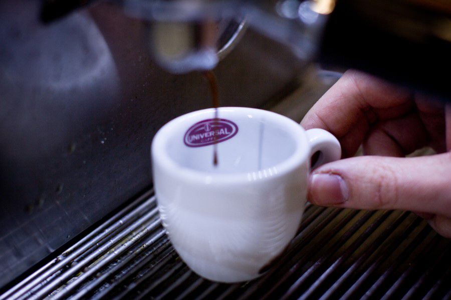 Pouring Espresso Coffee Free Stock HD Photo