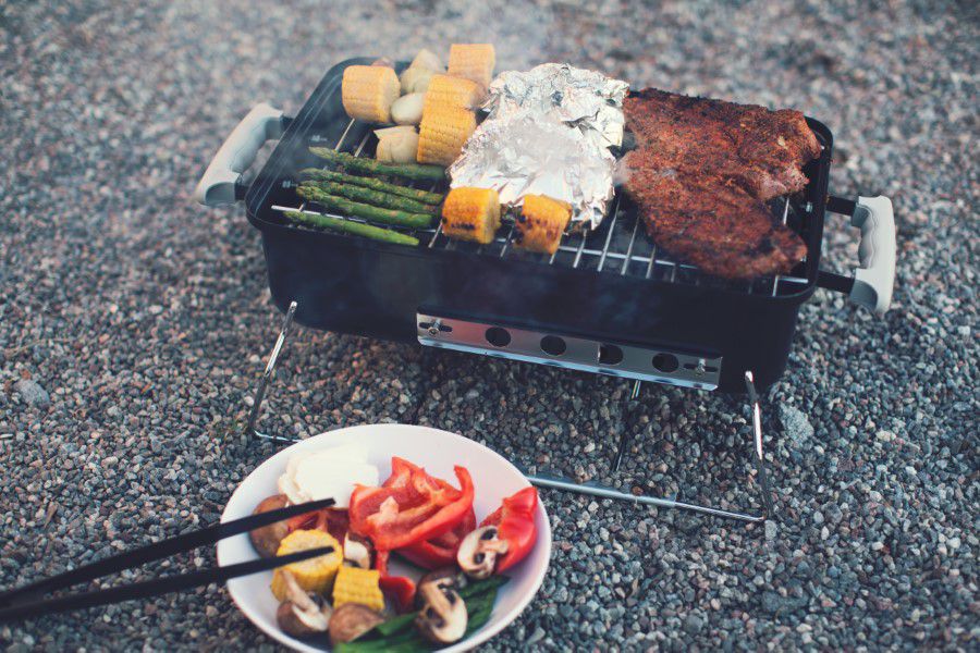 Preparing Barbecue Free Stock HD Photo