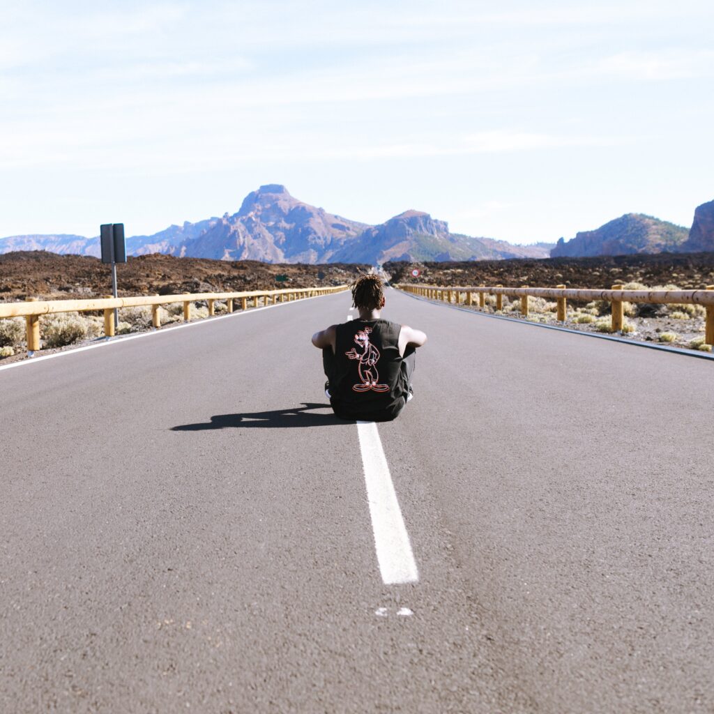 Man Road Free Stock HD Photo