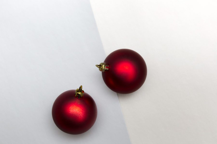 Christmas Baubles Background Free Stock HD Photo