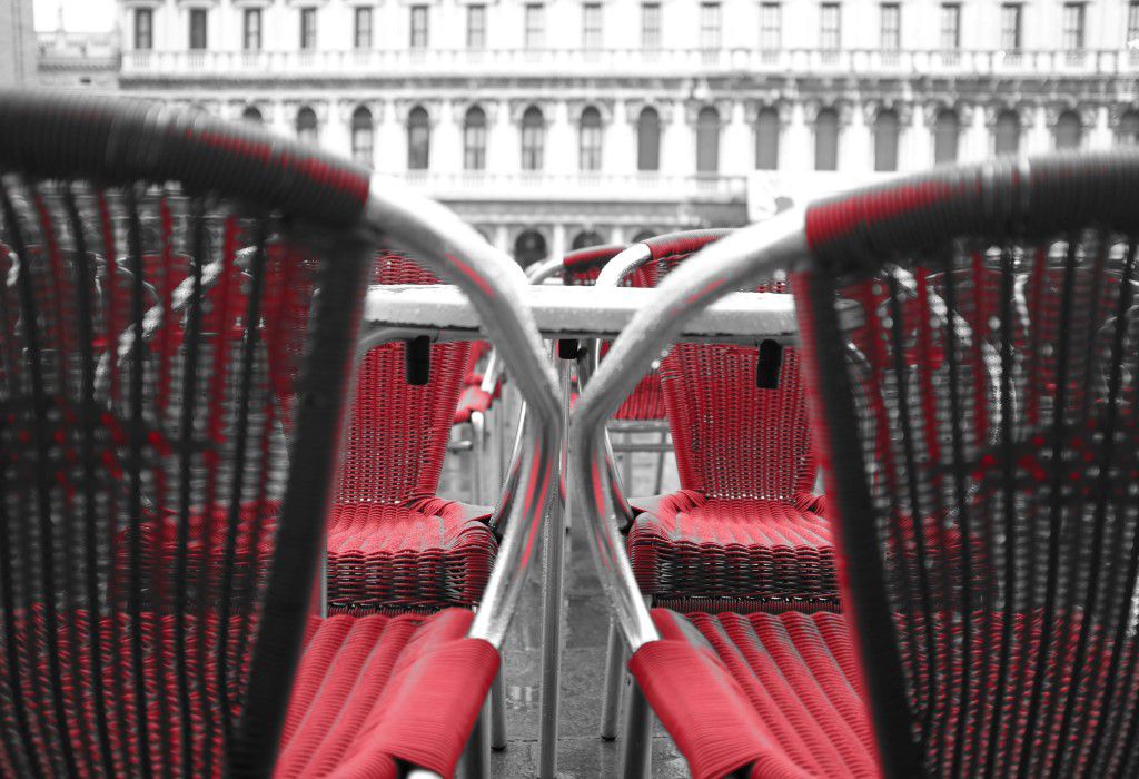 Red Outdoor Chairs Free Stock HD Photo