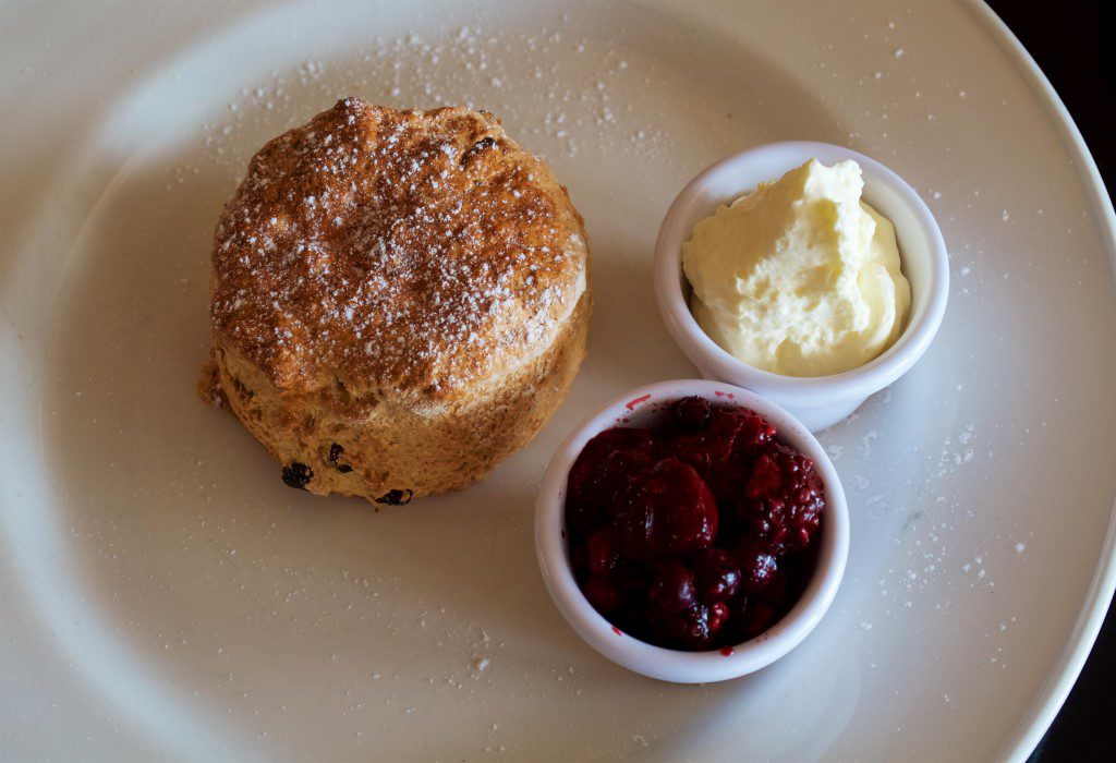 Restaurant Scone Jam Cream Plate Free Stock HD Photo