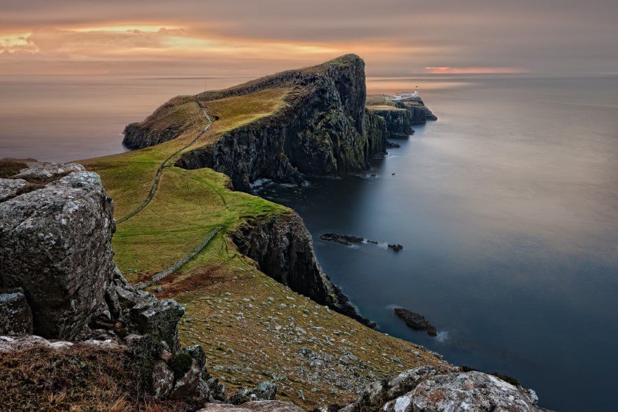 Cliffs in Scotland Free Stock HD Photo