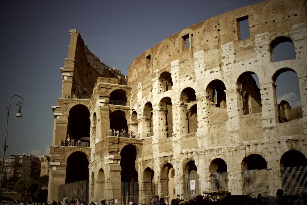 Side View Colosseum Rome Free Stock HD Photo