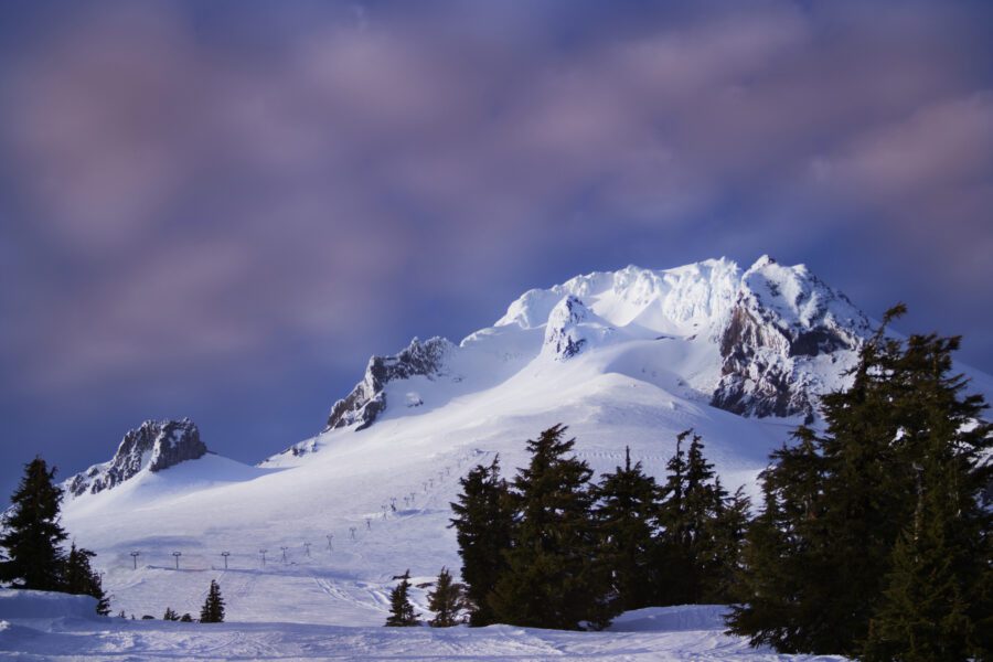 Snow Mountain Ski Free Stock HD Photo