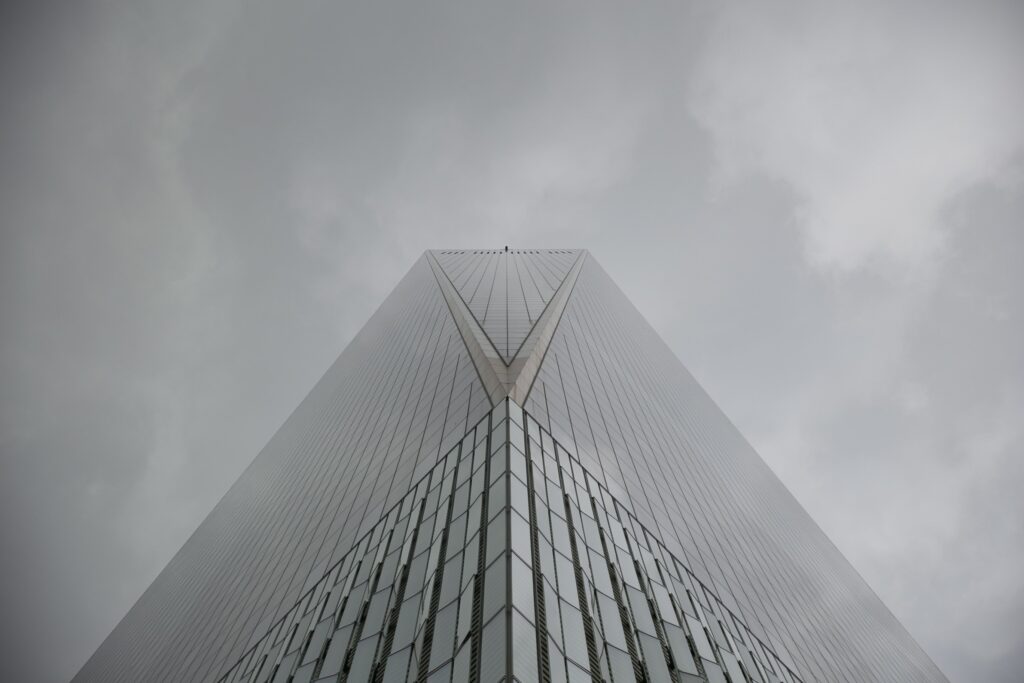 Tall Building Clouds Free Stock HD Photo