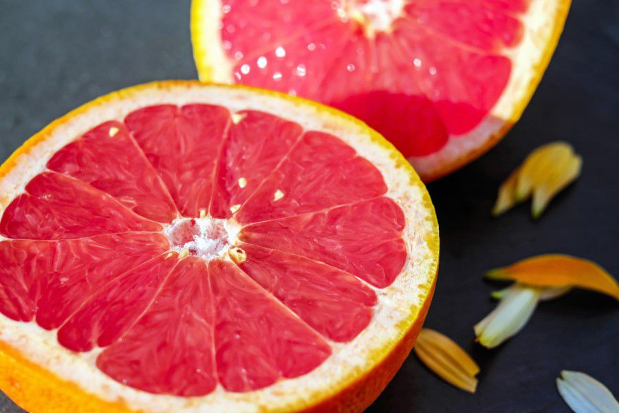 Sliced Pink Grapefruit Free Stock HD Photo