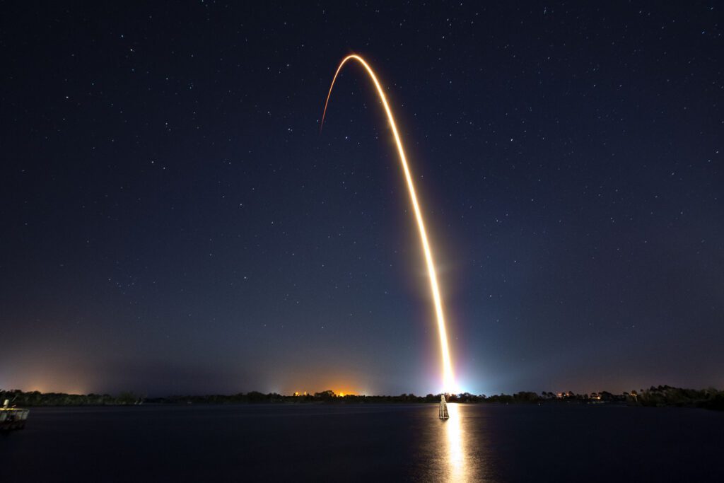 Rocket Space Night Free Stock HD Photo