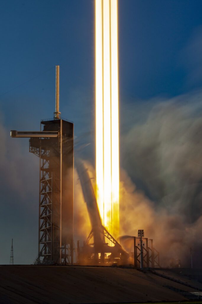 Rocket Liftoff Trail Free Stock HD Photo