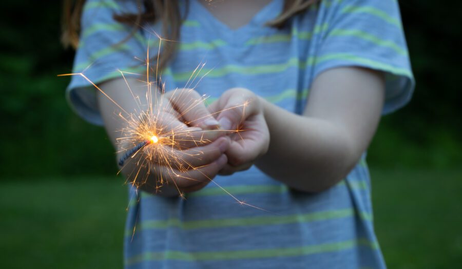 Fireworks Sparkler Holiday Free Stock HD Photo