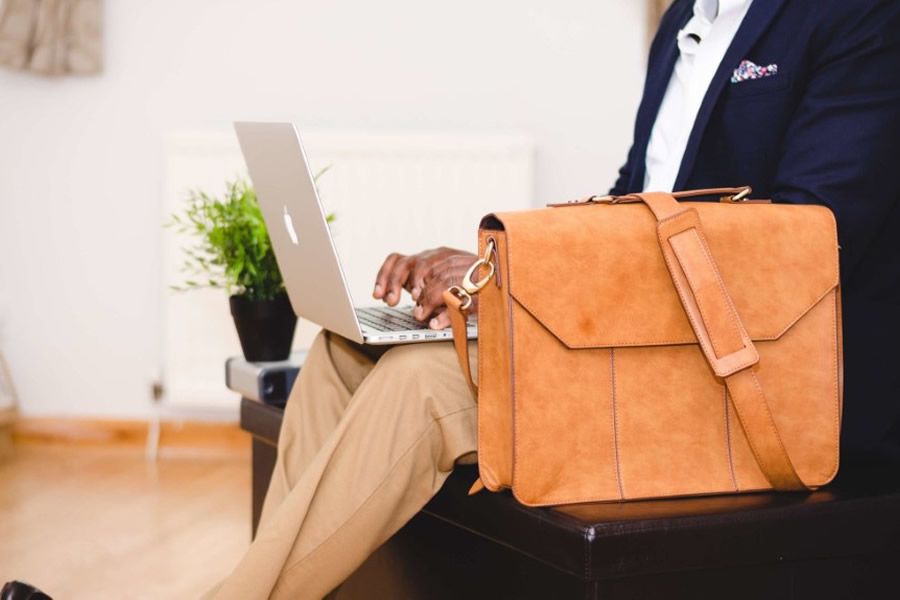 Stylish Man & Laptop Free Stock HD Photo