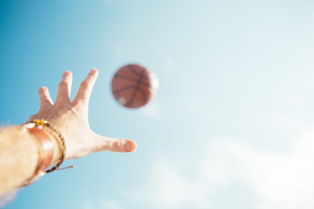 Basketball Hand Sky Free Stock HD Photo