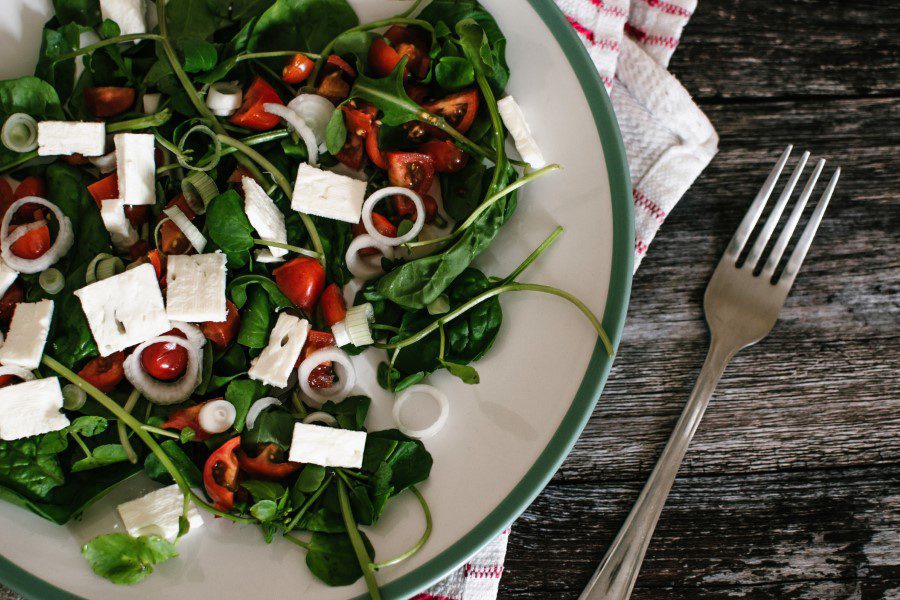 Tomato & Cheese Salad Free Stock HD Photo