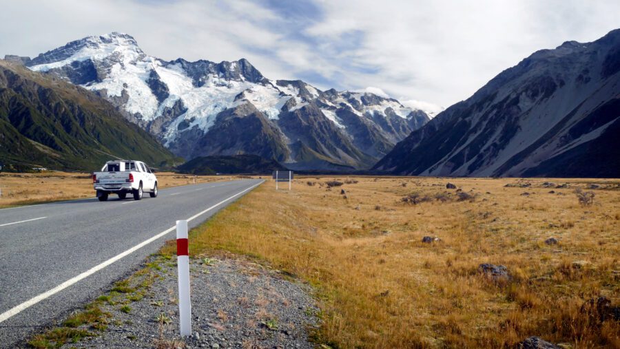 Car Road Mountains Free Stock HD Photo