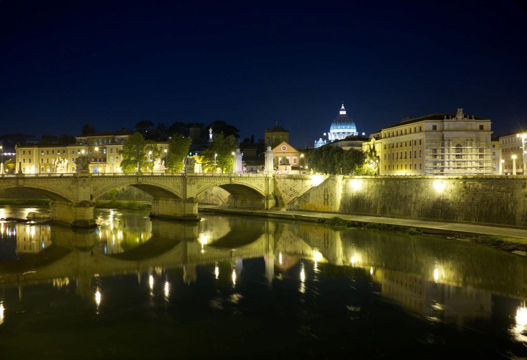 Vatican At Night Free Stock HD Photo