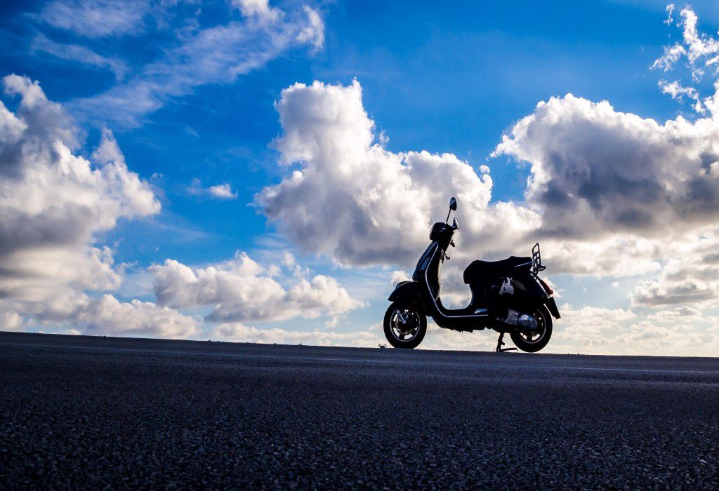 Parked Vespa Free Stock HD Photo