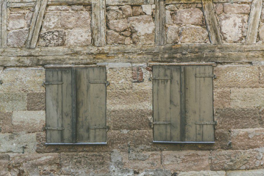 Building Wooden Shutters Free Stock HD Photo