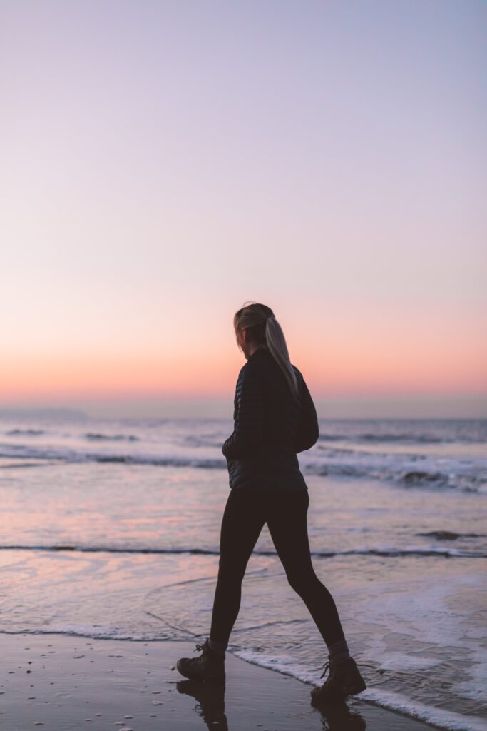 Walking Beach Woman Free Stock HD Photo