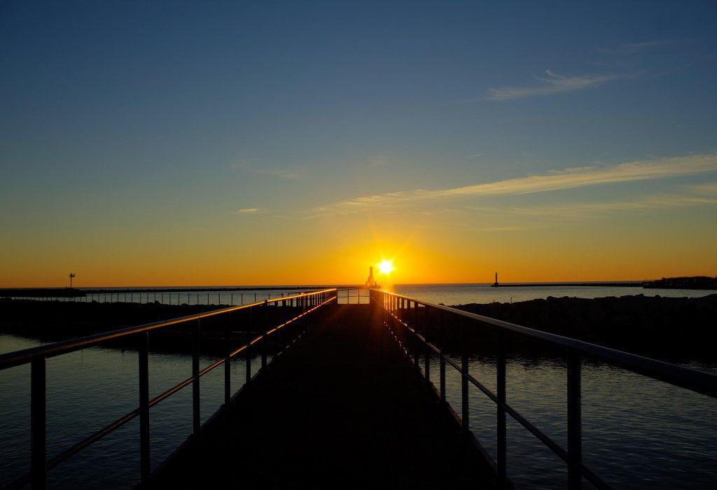 Walkway To Sunrise Free Stock HD Photo