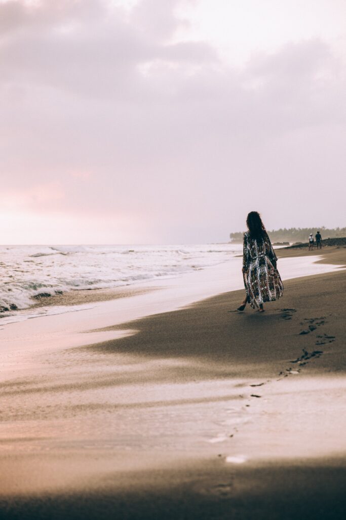 Woman Beach Sand Free Stock HD Photo