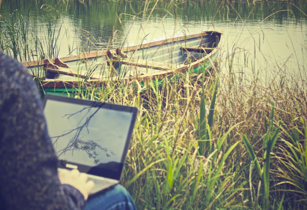 Working Outside Free Stock HD Photo