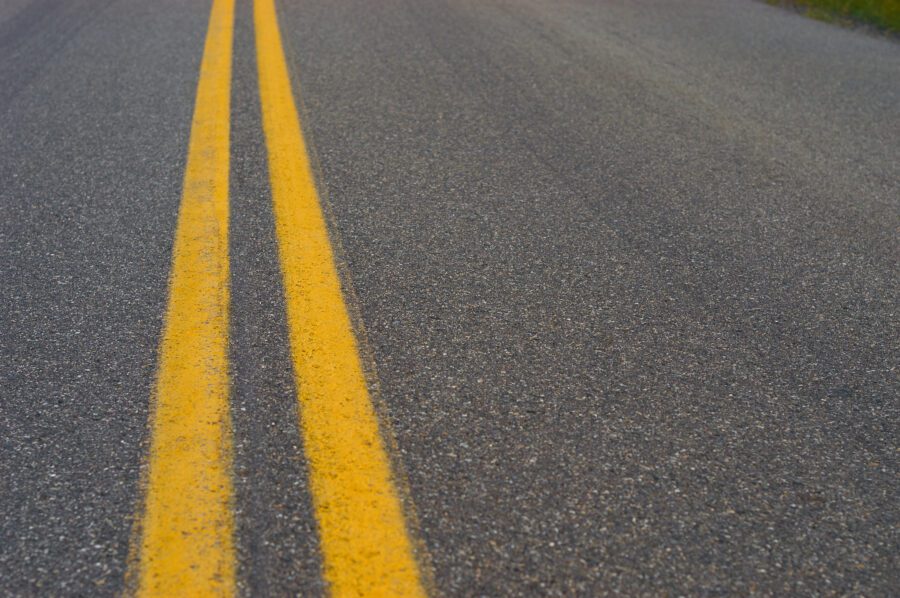 Yellow Lines Road Free Stock HD Photo