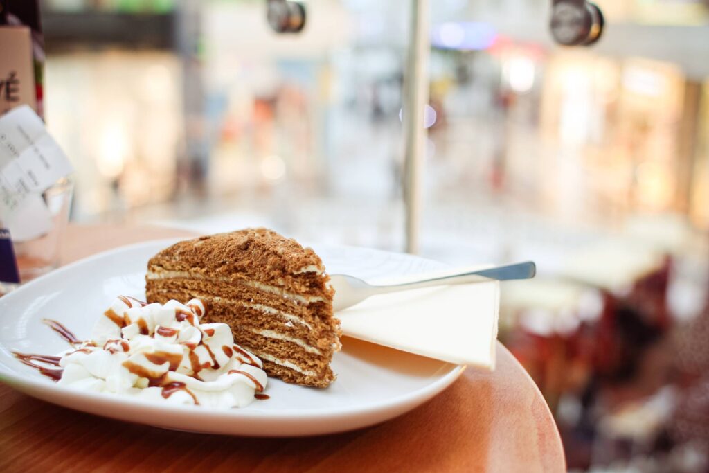 Piece of Honey Cake Free Photo