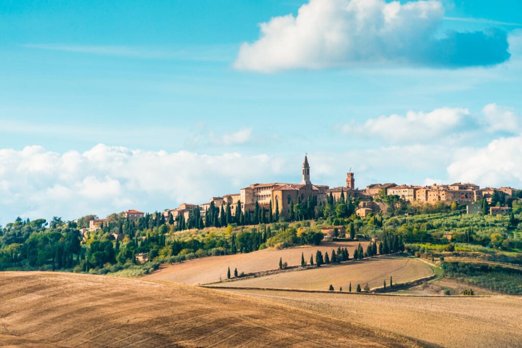 Pienza Town in Tuscany (Val d’Orcia), Italy Free Photo