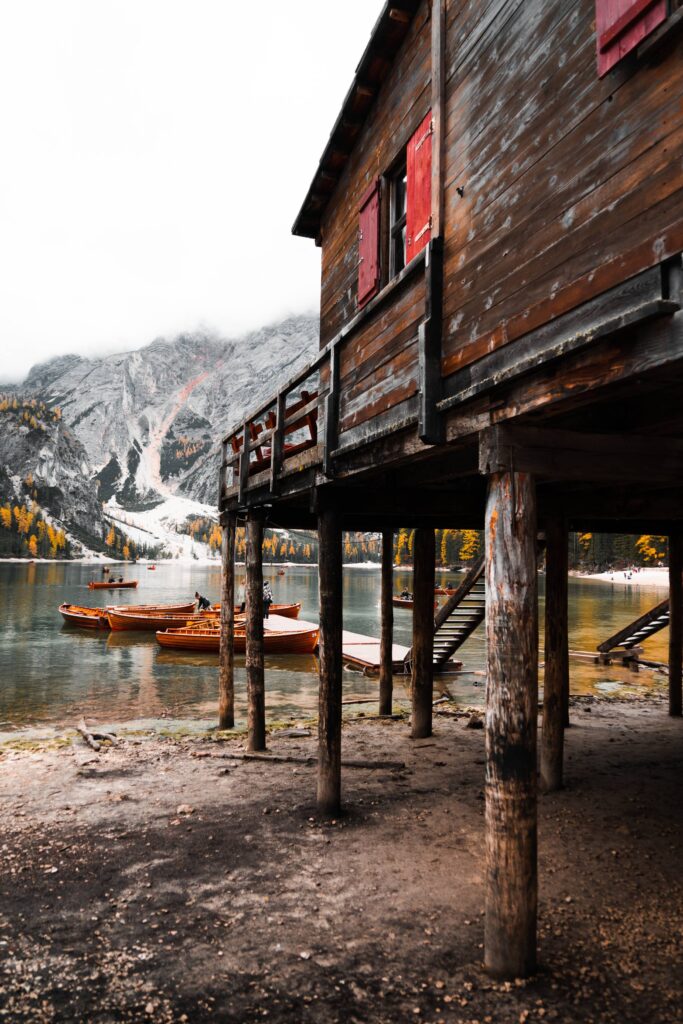 Pier Lago di Braies, Dolomites Italy Free Photo