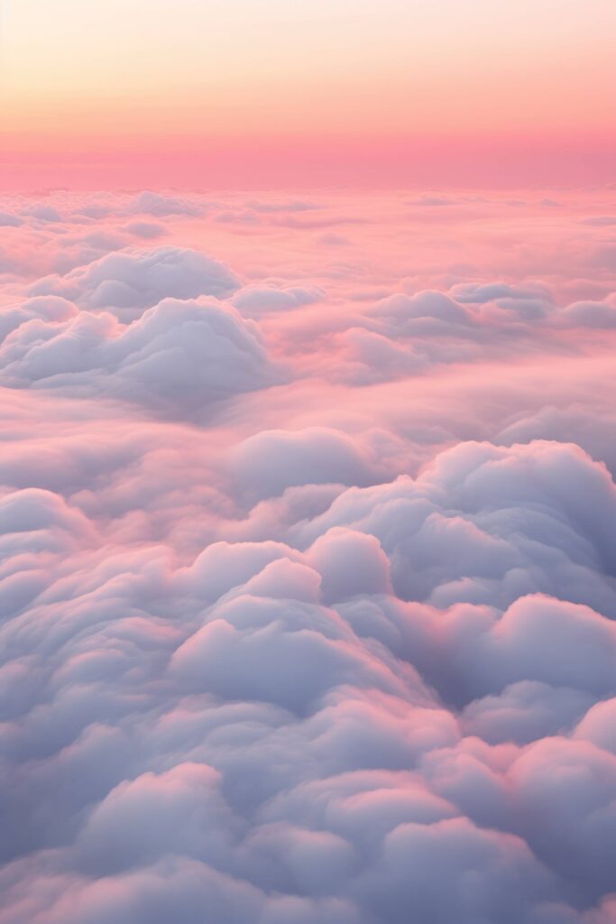 Pink Clouds Wallpaper Stock Free