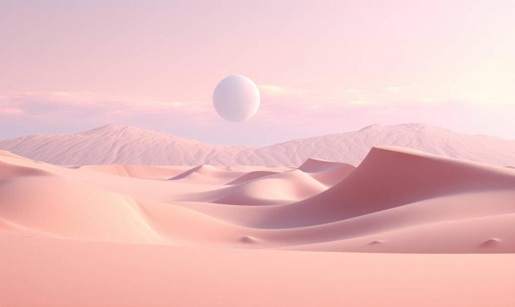 Pink Dunes Abstract Fantasy Aesthetic Stock Free