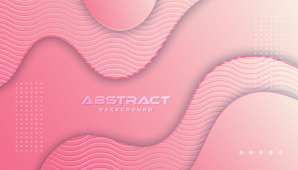 Pink Gradient Layered Curves Background Free Vector