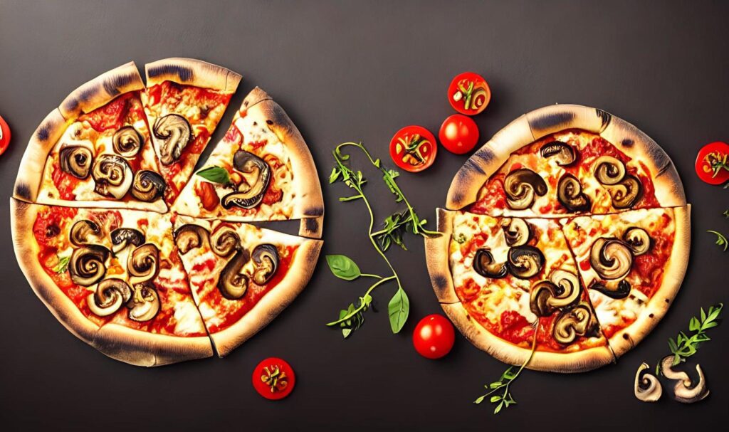 Pizza. Traditional Italian cuisine fast food. Stock Free