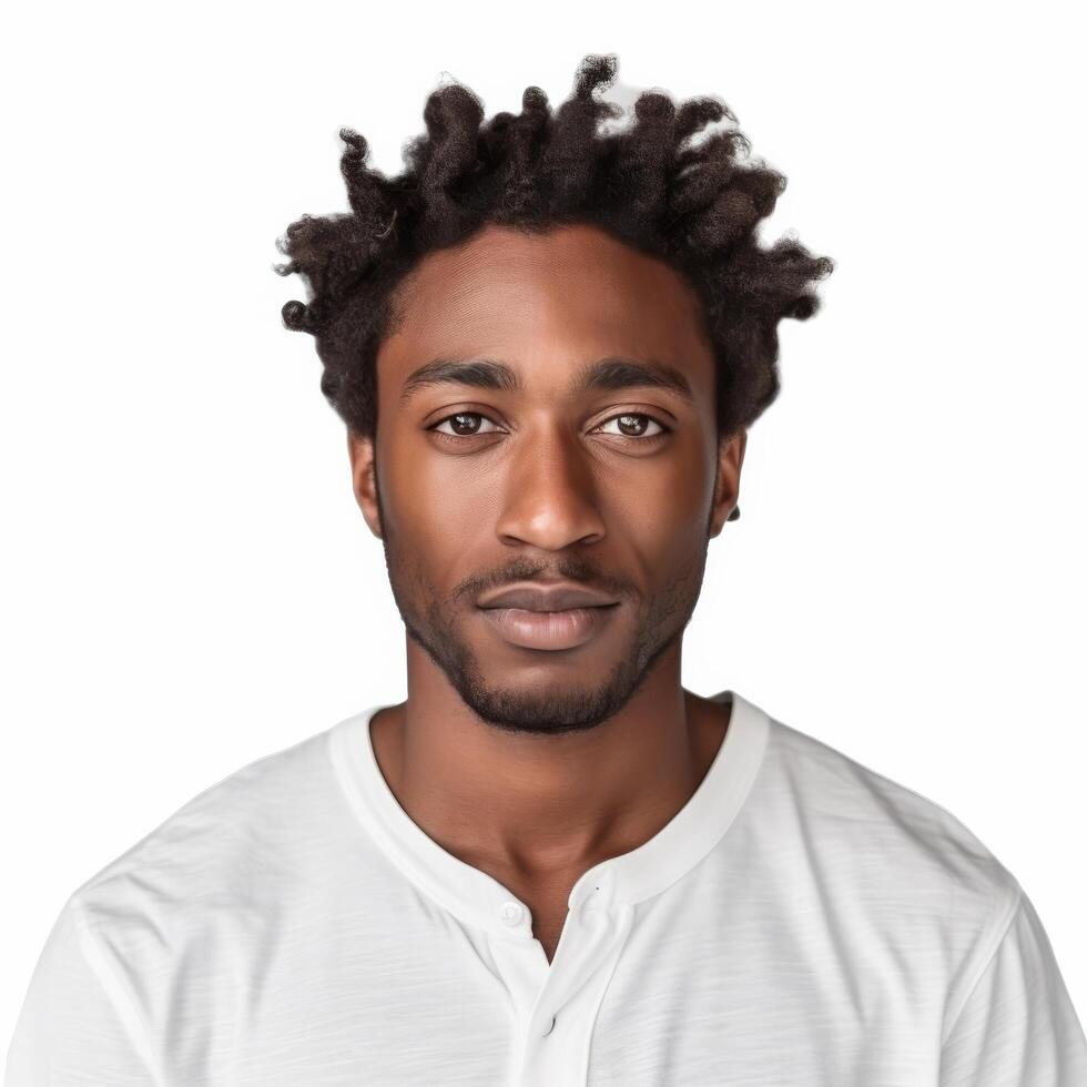 Portrait of a young African American man for fashion or lifestyle branding Stock Free