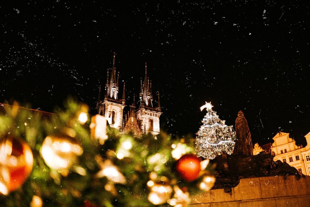 Prague Christmas Markets Vintage Free Photo