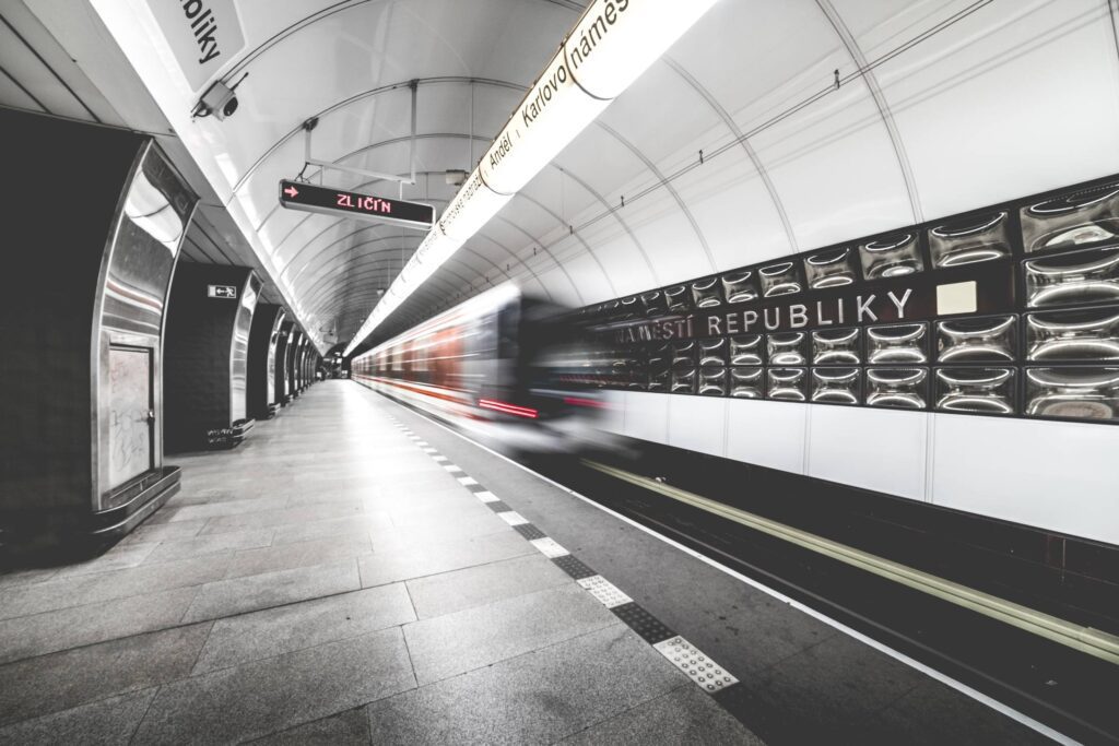 Prague Metro Subway Public Transport Station Free Photo