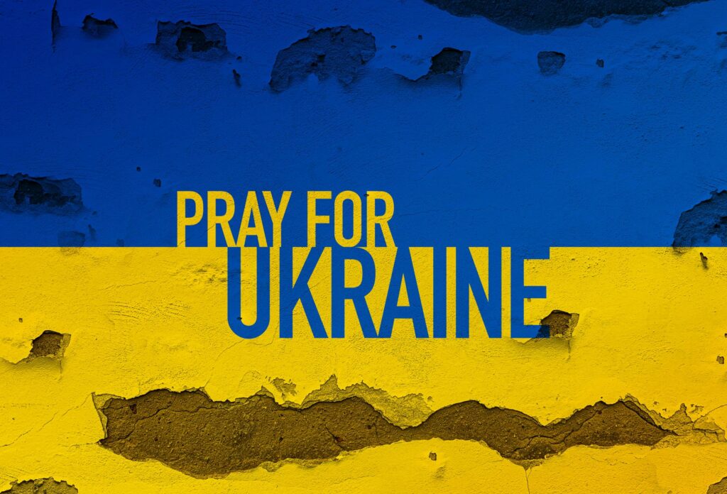 Pray For Ukraine Support Free Photo