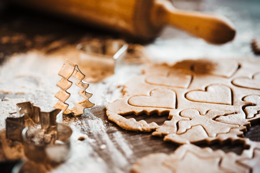 Preparing Christmas Sweets for Baking Free Photo