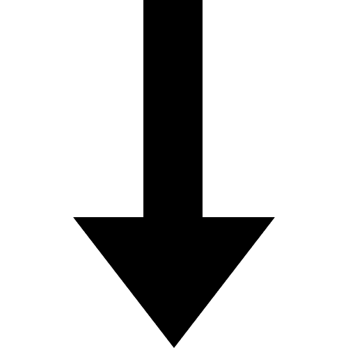 Directional arrow down icon Stock Free