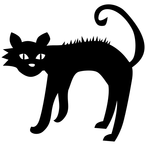 Scared cat icon Stock Free