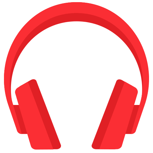 Material headphones icon Stock Free