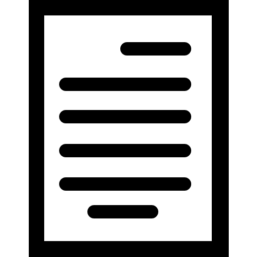 Written document icon Stock Free