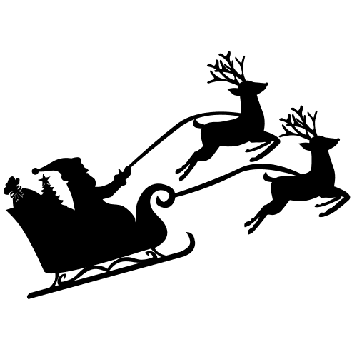 Santa%27s sleigh icon Stock Free